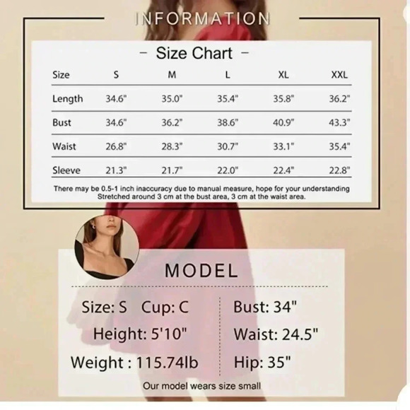 (33)NWOT bubble sleeve  dress - Picture 4 of 5